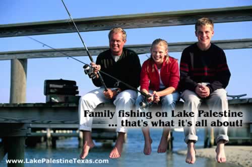 Fishing on Lake Palestine in East Texas