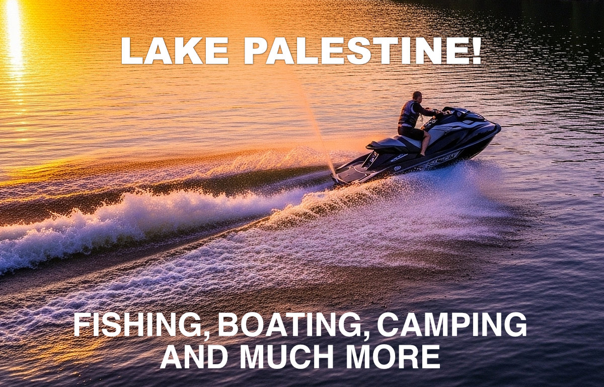 Welcome to Lake Palestine in East Texas, near Tyler and Dogwood City ... locale of fishing, boating, camping and more outdoor fun! Welcome to Lake Palestine in East Texas, near Tyler and Dogwood City ... locale of fishing, boating, camping and more outdoor fun!